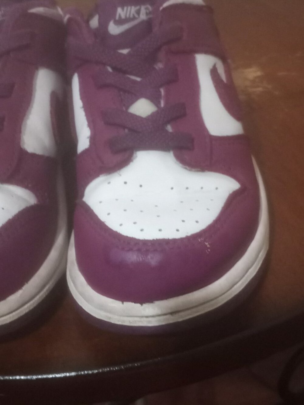 Nike Dunk Low Viotech Purple Sneakers Kids Toddler Size 9C (FB9107-110) - Picture 8 of 12